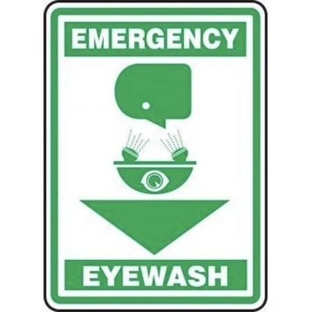 Accuform Emergency Eyewash, Aluma-Lite, 14 in x 10 in MFSD565XL